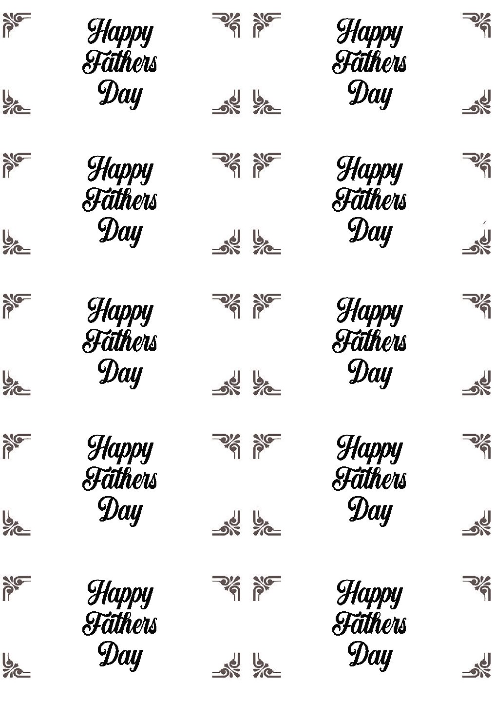 Happy Fathers Day Gift Box Labels
