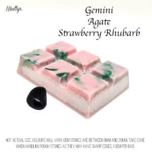gemini agate strawyberry rhubarb