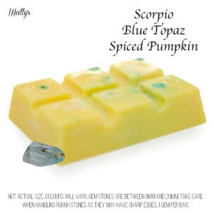 scorpio blue topaz spiced pumpkin square