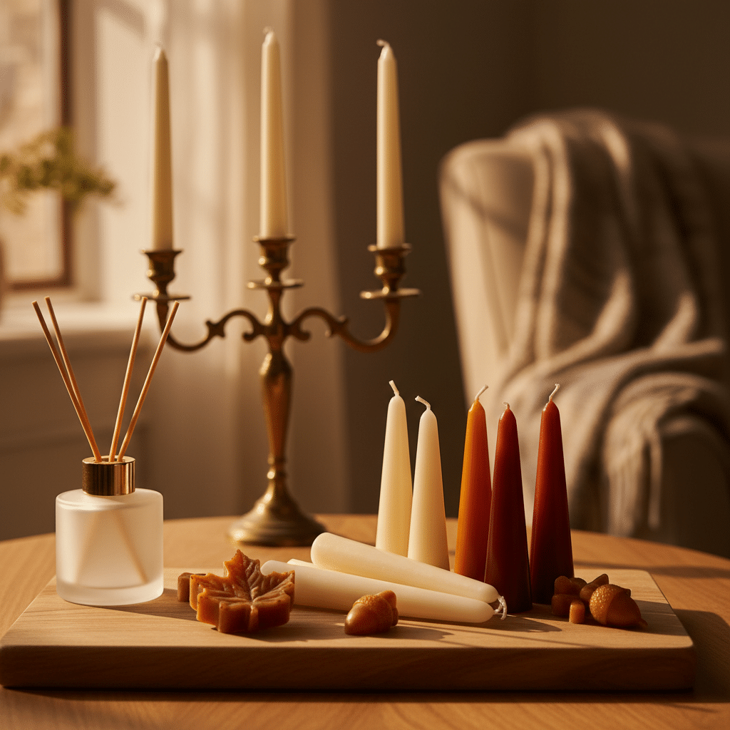 Autumn Wedding Taper Candles: A Guide to Creating Warm & Elegant Ambiance - Discover how Matty's Candles' autumn wedding taper candles create a warm, elegan