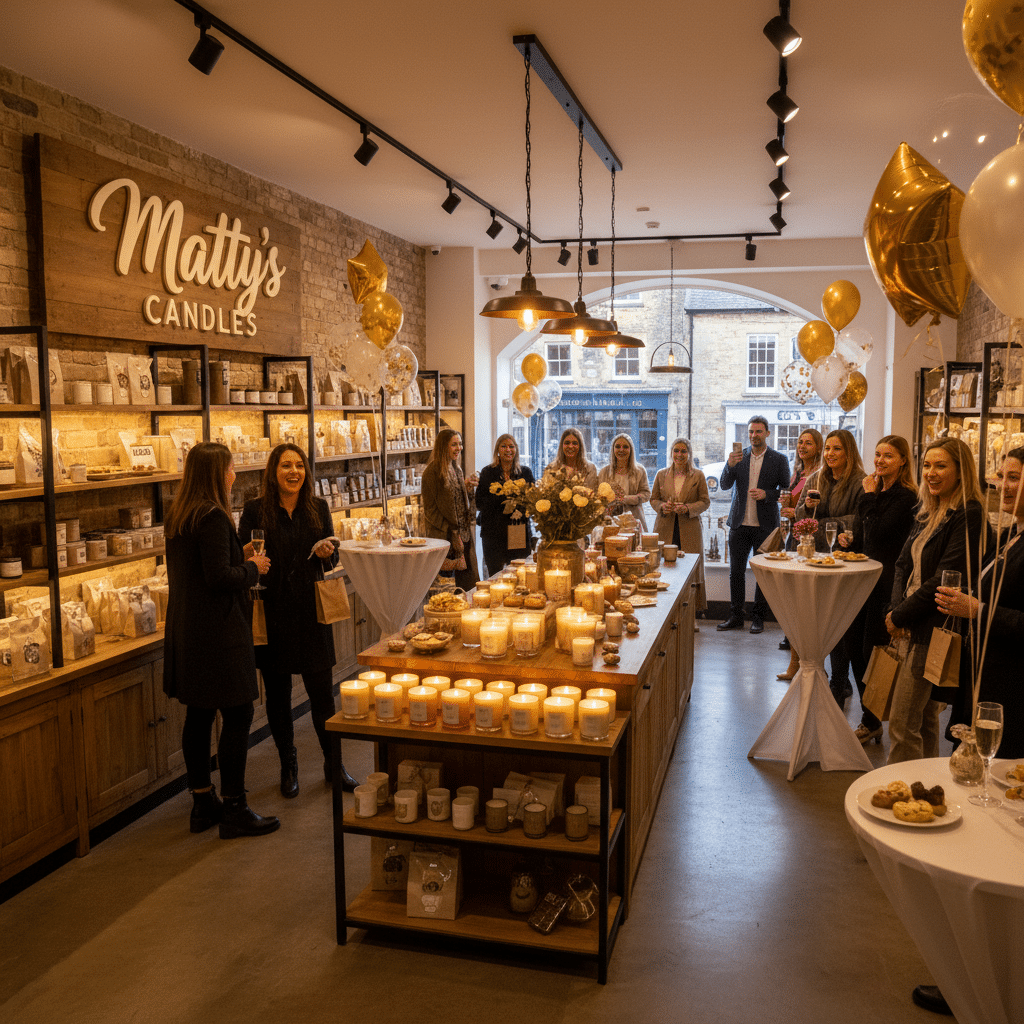 You’re Invited! Celebrate the Grand Opening of Matty’s Candles Studio & Shop - studio & shop opening party — You're invited! Join Matty's Candles for the grand