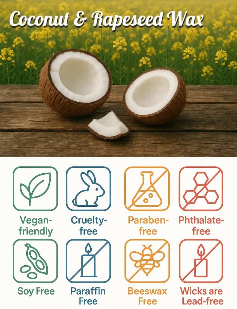 Private Label Coconut Rapeseed Wax Candles UK: Craft Your Brand's Signature Scent - Craft your brand's unique scented story with premium private label coconut rapes