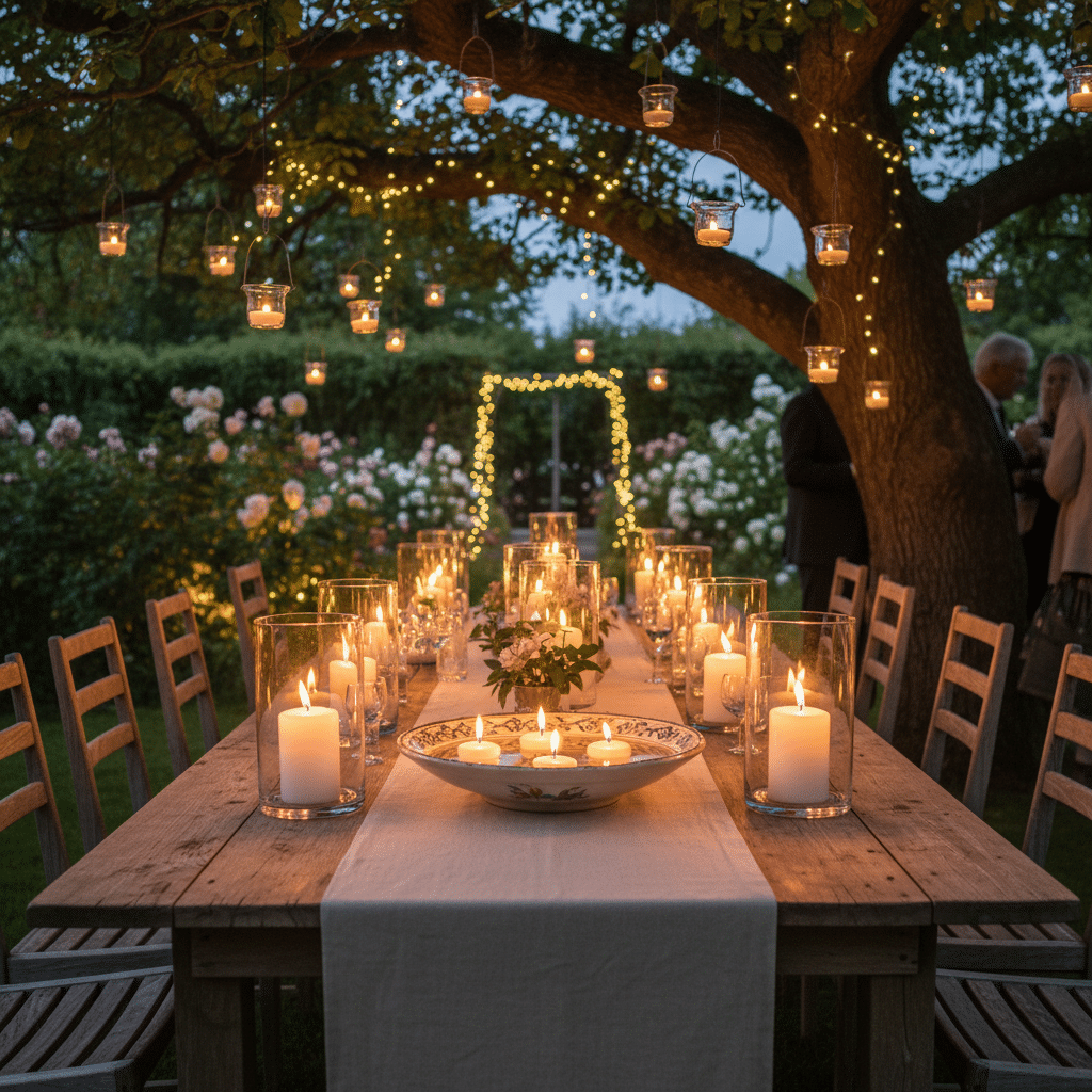Illuminate Your Summer: Creative Candle Decor Ideas for Unforgettable UK Garden Parties - candle decor ideas summer party — Transform your summer garden party into a magi